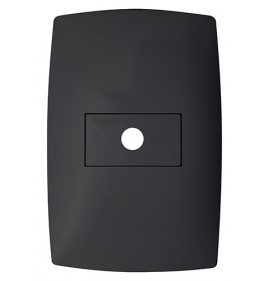 Placa com Furo 4x2 - (HOME PRETO GRAFITE)